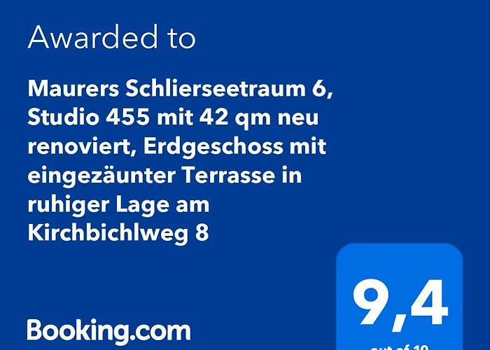 Maurers Schlierseetraum 6, Studio 455 Mit 42 Qm Neu Renoviert, Erdgeschoss Mit Eingezaeunter Terrasse In Ruhiger Lage Am Kirchbichlweg 8